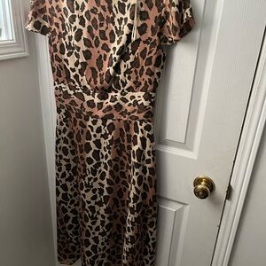 Liz Claiborne leopard print dress Size 10